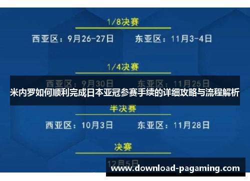 米内罗如何顺利完成日本亚冠参赛手续的详细攻略与流程解析