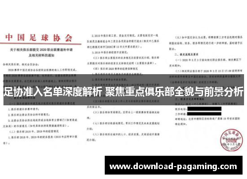 足协准入名单深度解析 聚焦重点俱乐部全貌与前景分析