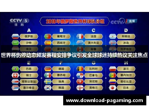世界杯伤停动态频发赛程安排争议引发全球球迷持续热议关注焦点
